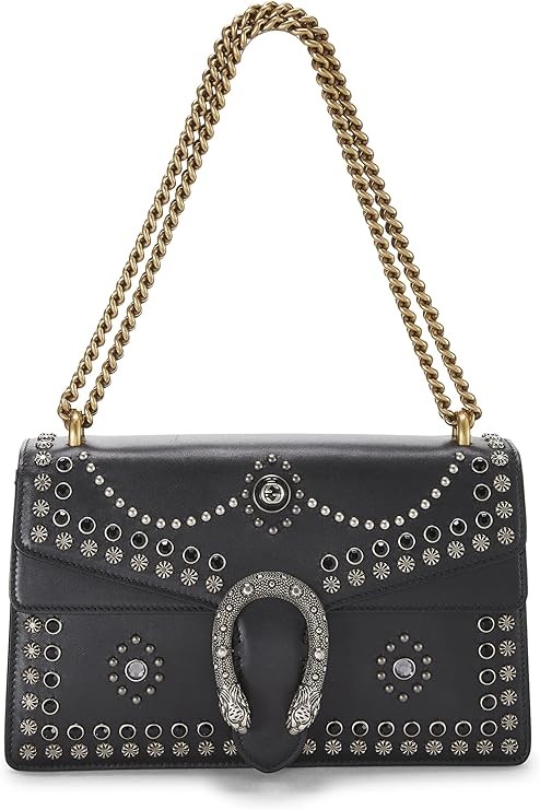 Túi đeo vai Dionysus bằng da màu đen được yêu thích trước nhỏ, màu đen