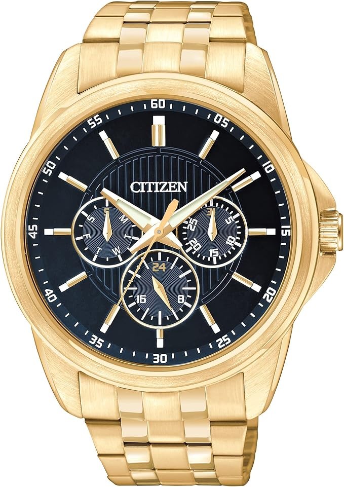 Đồng hồ Citizen Quartz dành cho nam, thép không gỉ, cổ điển