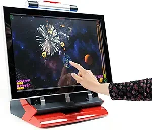 Máy chơi game màn hình cảm ứng JVL Echo 22'' dành cho gia đình - 149 trò chơi Hành động / Thẻ / Câu đố / Chiến lược - Bảng điều khiển trò chơi điện tử cổ điển dành cho người lớn và trẻ em - Màn hình LCD HD