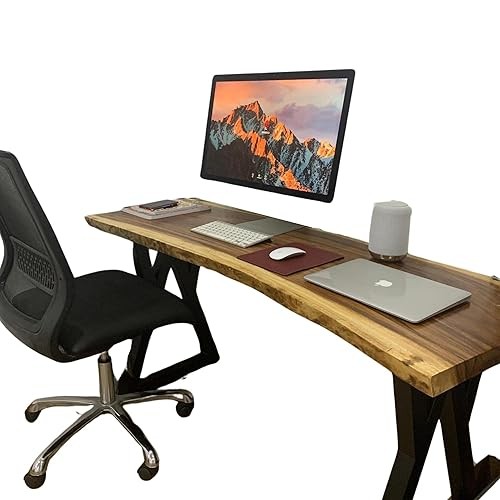 Bàn máy tính văn phòng nhỏ, Bàn chơi game thủ công, Bàn văn phòng, Bàn trung tâm mộc mạc, Nội thất thủ công, Bàn ăn đặt làm, Trang trí nhà cửa (36x60 inch)