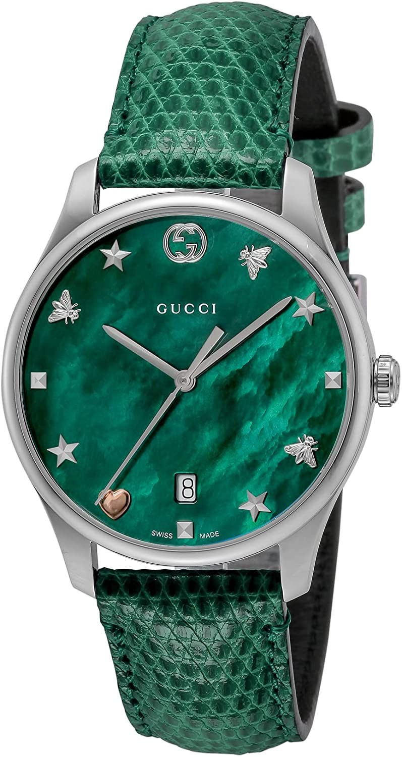 [Gucci] Đồng hồ G Timeless YA1264042 Nữ Xanh lá cây
