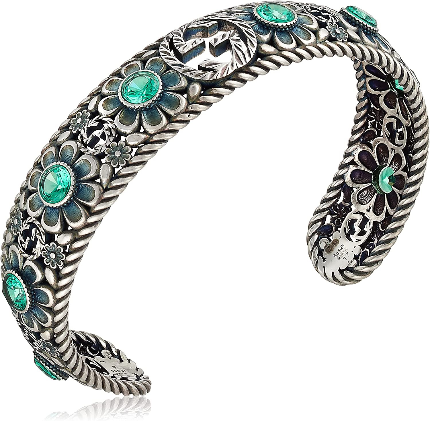 Vòng tay GUCCI Bạc Sterling 607107-J7457-8137 Bạc