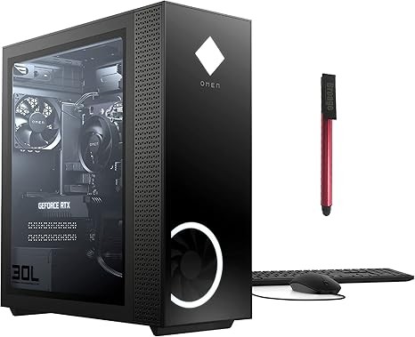 Máy tính để bàn chơi game OMEN 2021 30L GeForce RTX 3080 10GB, Intel 10-Cores i9-10850K lên đến 5,2GHz, RAM DDR4 32GB, SSD PCIe 2TB + HDD 2TB, WiFi 802.11AC, Bluetooth 5, Windows 10, Ổ đĩa flash 64GB