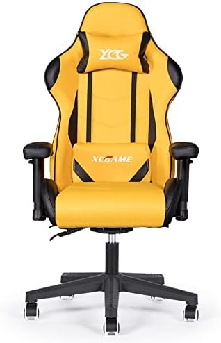 Ghế chơi game Racing Style Ghế văn phòng lưng cao tiện dụng, Ghế ngả lưng tiện dụng có chỗ để chân Hỗ trợ thắt lưng Lật lên tay tựa đầu Da PU Executive Ghế máy tính lưng cao thoải mái