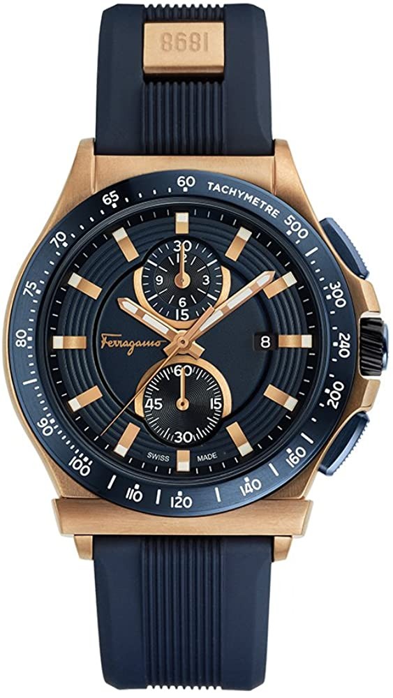 Đồng hồ Salvatore Ferragamo Nam Ferragamo 1898 Sport Thạch anh Thụy Sĩ bằng thép không gỉ có Dây đeo Cao su