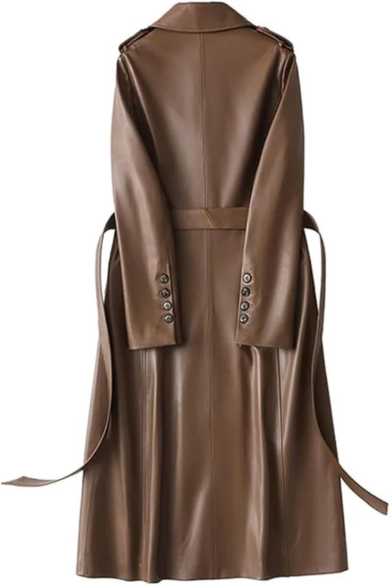 Áo khoác trench coat nữ Áo khoác dạo phố nữ Áo khoác dài tay có thắt lưng cho nữ