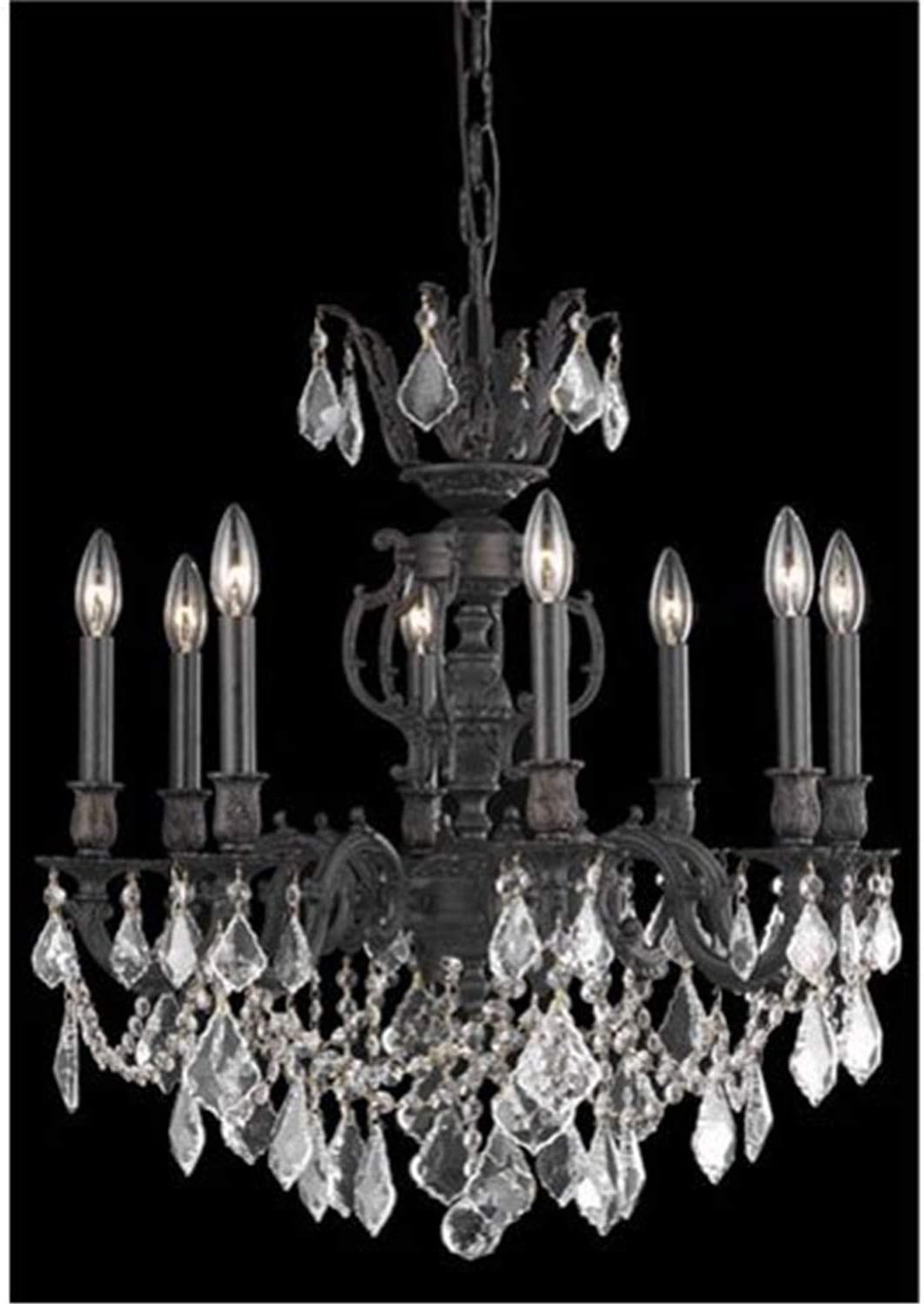 Đèn trần phòng ăn Elegant Lighting 9508D24DB-GS/RC, 60,96cm x 66,04cm, Đồng sẫm