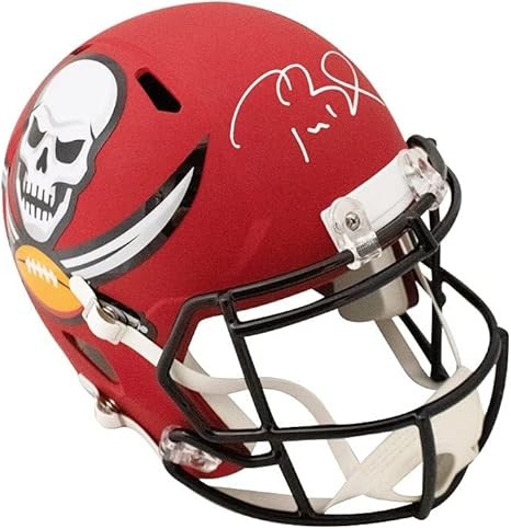 Mũ bảo hiểm bóng đá cỡ lớn bản sao AMP có chữ ký của Tom Brady - Fanatics LOA