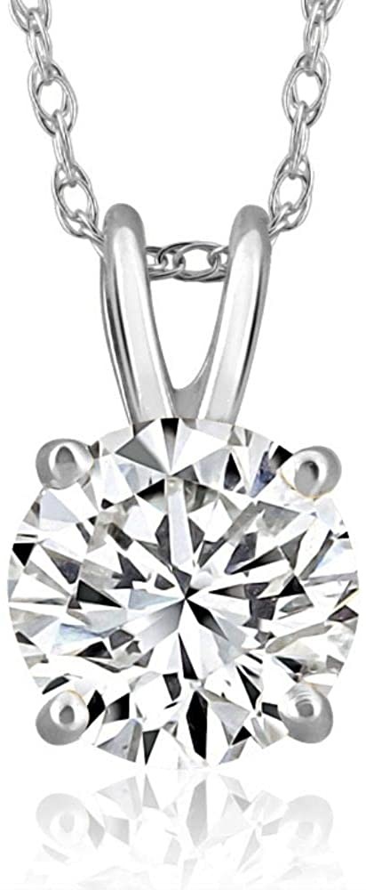 Chứng nhận 1.87Ct Mặt dây chuyền Solitaire kim cương trắng Lab Grown (GH/I1)