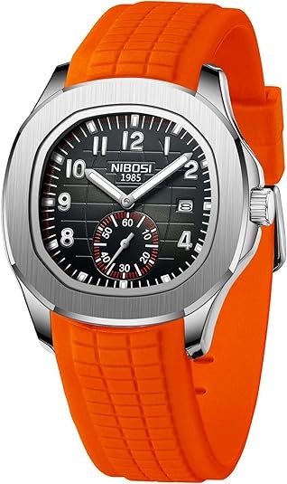 Đồng hồ nam NIBOSI Đồng hồ quân đội Analog có lịch Dây đeo bằng thép không gỉ Đồng hồ đeo tay nam chống nước Cổ điển tối giản thanh lịch Đồng hồ thạch anh thiết kế cho nam