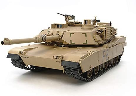 TAMIYA Tamiya 56041 56041-1 US KPz M1A2 Abrams Toàn bộ tùy chọn, bộ lắp ráp, tỷ lệ 1:16, mô hình, xe tăng RC, hướng dẫn lắp ráp, bao gồm động cơ, màu nâu